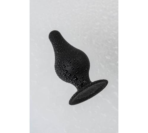 Черная анальная втулка Spade XS - 6,5 см.