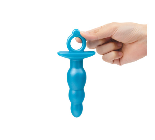 Голубая анальная пробка-елочка из силикона Bounce Plug - 14,3 см. Голубая анальная пробка-елочка из силикона Bounce Plug - 14,3 см.