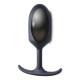 Заказать Черная анальная пробка с утяжелением Premium Silicone Weighted Anal Plug XL - 16,8 см.