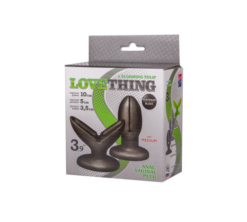 Анально-вагинальный плаг A Blooming tulip - 11 см.