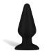 Заказать Черный плаг из силикона Seamless Silicone Butt Plug - 15 см.