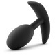 Заказать Черная анальная пробка Silicone Vibra Slim Plug Medium - 10,2 см.