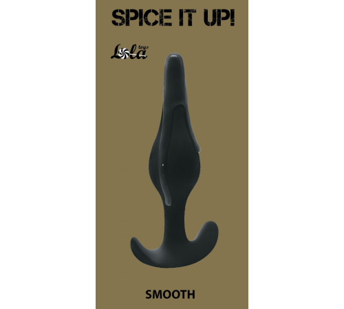 Чёрная анальная пробка Smooth - 12,5 см. Чёрная анальная пробка Smooth - 12,5 см.