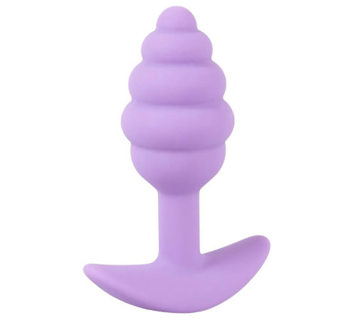 Фиолетовая анальная втулка Mini Butt Plug - 7,5 см.