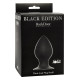 Заказать Чёрная анальная пробка Thick Anal Plug Small - 7,8 см.