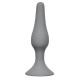 Заказать Светло-серая анальная пробка Slim Anal Plug Large - 12,5 см.