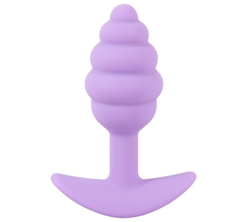 Фиолетовая анальная втулка Mini Butt Plug - 7,5 см.