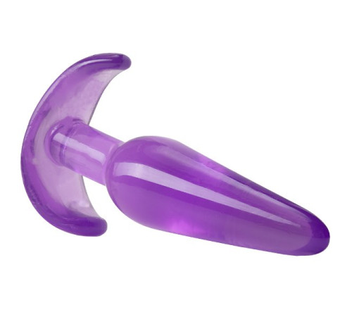 Фиолетовая анальная пробка в форме якоря Slim Anal Plug - 10,8 см.