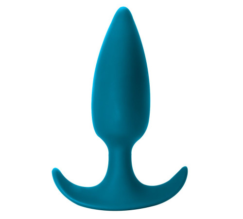 Бирюзовая анальная пробка Delight - 10,5 см.