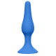 Заказать Синяя анальная пробка Slim Anal Plug Large - 12,5 см.