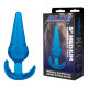 Заказать Голубая анальная пробка конической формы Medium Tapered Butt Plug - 12,7 см.