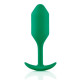 Заказать Зеленая пробка для ношения B-vibe Snug Plug 2 - 11,4 см.