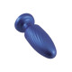 Синяя анальная пробка 4 Inch Silicone Anal Plug - 12 см.