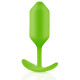 Заказать Лаймовая пробка для ношения B-vibe Snug Plug 3 - 12,7 см.