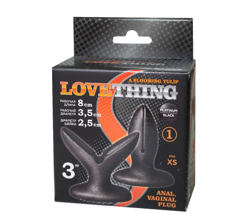 Анально-вагинальный плаг A blooming tulip XS