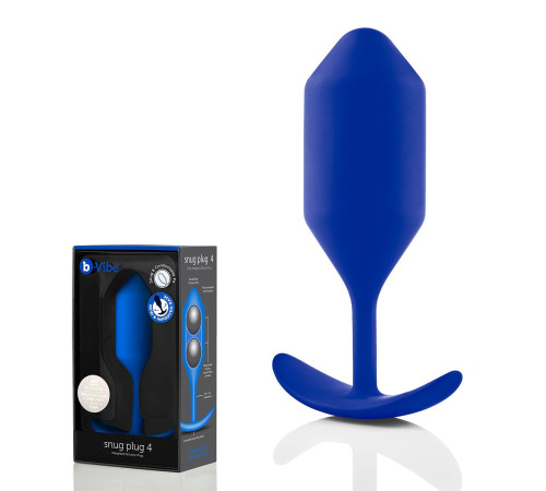 Синяя пробка для ношения Snug Plug 4 - 14,5 см. Синяя пробка для ношения Snug Plug 4 - 14,5 см.