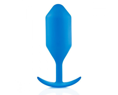 Заказать Синяя пробка для ношения B-vibe Snug Plug 5 - 14 см.