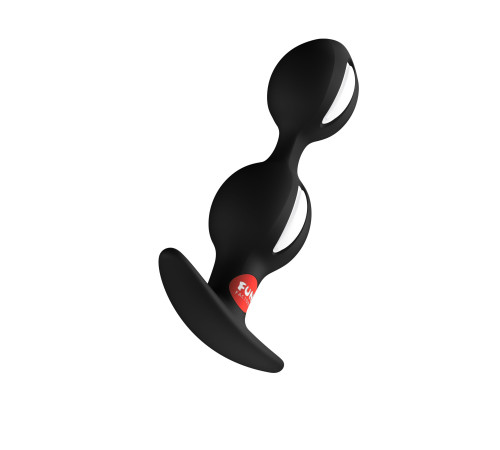 Черный анальный стимулятор B Balls Duo - 13 см.