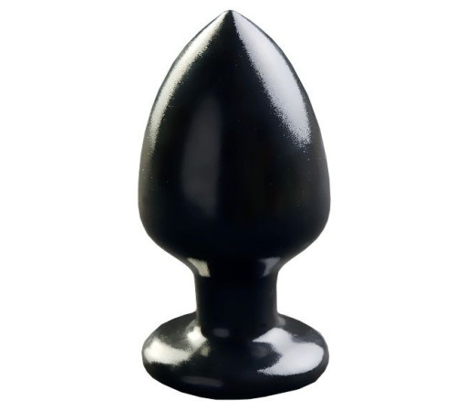 Черная большая анальная пробка MAGNUM 10 - 14,5 см.