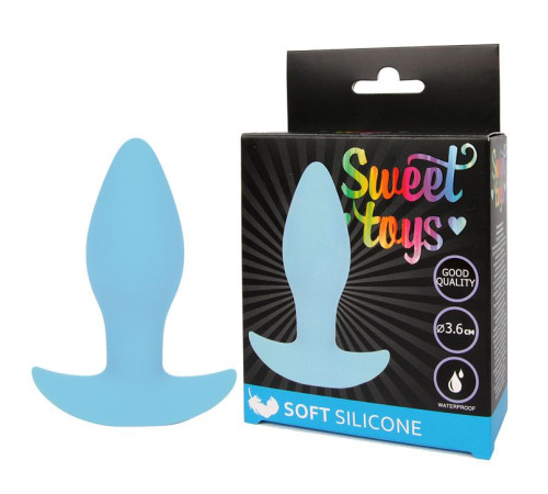 Голубая анальная втулка Sweet Toys - 8,5 см. Голубая анальная втулка Sweet Toys - 8,5 см.