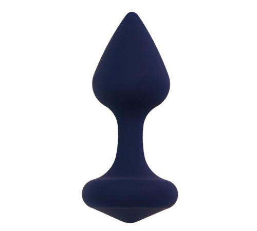 Темно-синяя анальная пробка Exo L - 9,6 см.