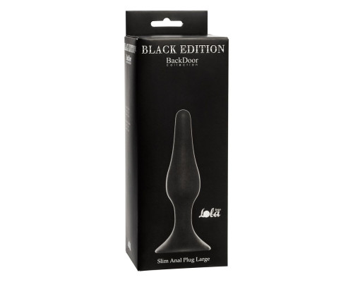 Заказать Чёрная анальная пробка Slim Anal Plug Large - 12,5 см. Заказать Чёрная анальная пробка Slim Anal Plug Large - 12,5 см.