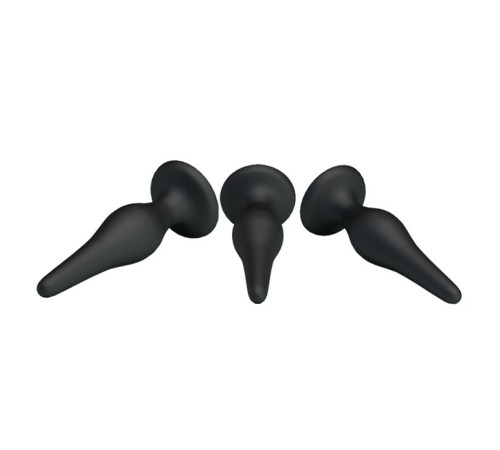 Набор из 3 силиконовых анальных пробок для начинающих Mini Anal Kit
