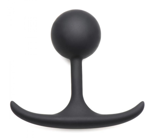 Черная анальная пробка с утяжелением Premium Silicone 3.3 Weighted Round Plug - 8,4 см. Черная анальная пробка с утяжелением Premium Silicone 3.3 Weighted Round Plug - 8,4 см.