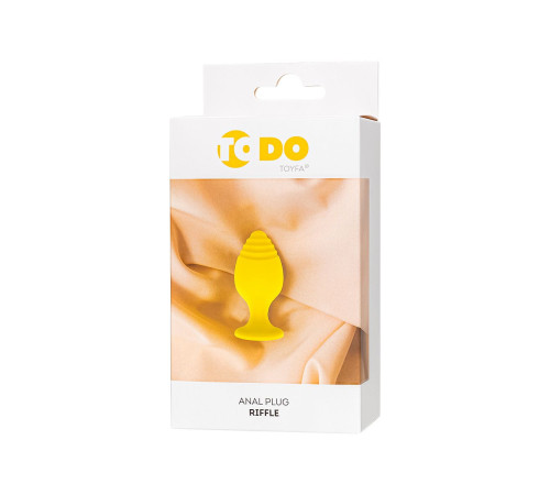 Желтая анальная втулка Riffle - 6 см.