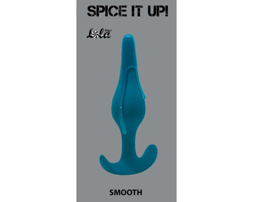 Заказать Бирюзовая анальная пробка Smooth - 12,5 см.