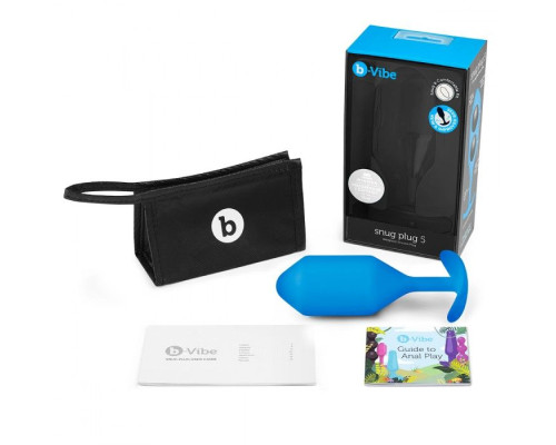 Заказать Синяя пробка для ношения B-vibe Snug Plug 5 - 14 см.