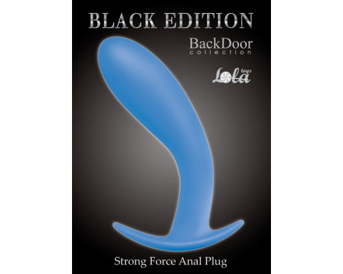 Заказать Голубая анальная пробка Strong Force Anal Plug - 14 см.