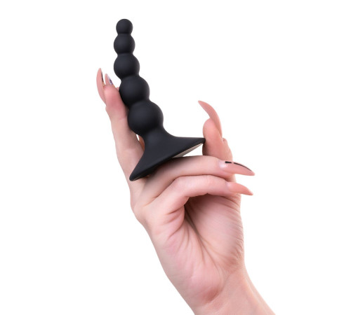 Черная анальная втулка Bootes - 10 см.