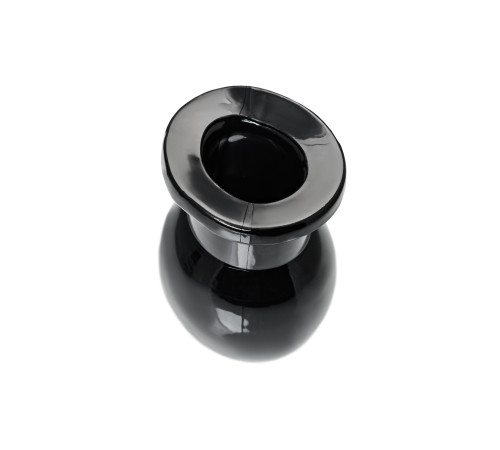 Черная анальная втулка Basic M - 6,5 см.