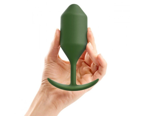 Заказать Пробка цвета хаки для ношения B-vibe Snug Plug 4 - 14 см.