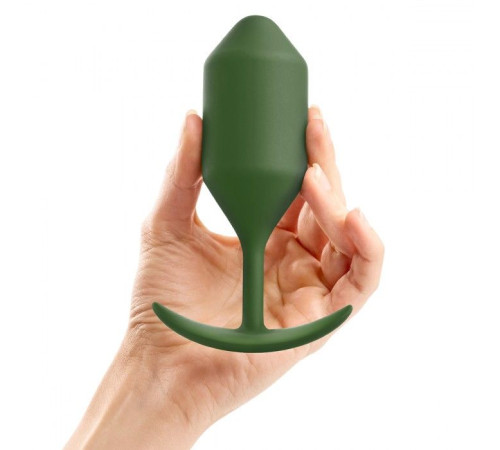 Пробка цвета хаки для ношения B-vibe Snug Plug 4 - 14 см.