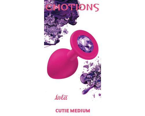 Заказать Средняя розовая анальная пробка Emotions Cutie Medium с фиолетовым кристаллом - 8,5 см. Заказать Средняя розовая анальная пробка Emotions Cutie Medium с фиолетовым кристаллом - 8,5 см.