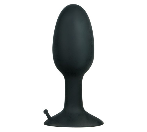 Полая анальная пробка с шариком Small Silicone Plug - 8 см.
