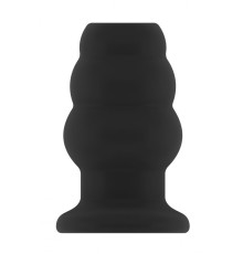 Чёрная анальная пробка с тоннелем №49 Small Hollow Tunnel Butt Plug 3 Inch - 7,7 см.