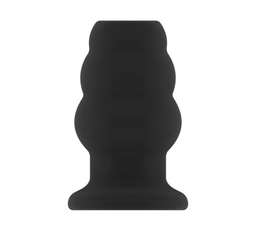Чёрная анальная пробка с тоннелем №49 Small Hollow Tunnel Butt Plug 3 Inch - 7,7 см.