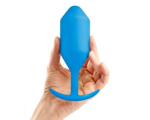 Заказать Синяя пробка для ношения B-vibe Snug Plug 5 - 14 см.