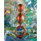 Заказать Коричневый анальный стимулятор Duo Loop Copper Anal Plug - 13,3 см.