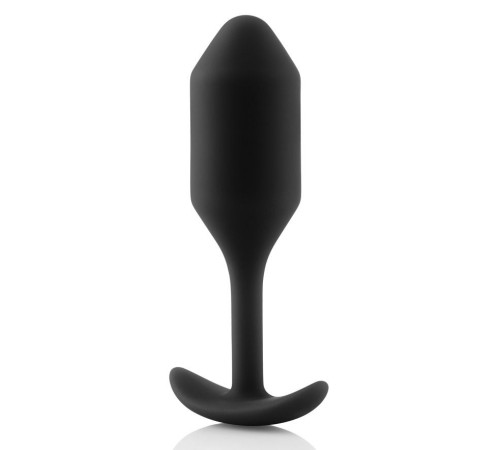 Чёрная пробка для ношения B-vibe Snug Plug 2 - 11,4 см. Чёрная пробка для ношения B-vibe Snug Plug 2 - 11,4 см.