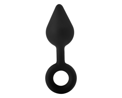 Заказать Черная анальная пробка с ручкой-кольцом XL Single Drop Plug - 14 см. Заказать Черная анальная пробка с ручкой-кольцом XL Single Drop Plug - 14 см.