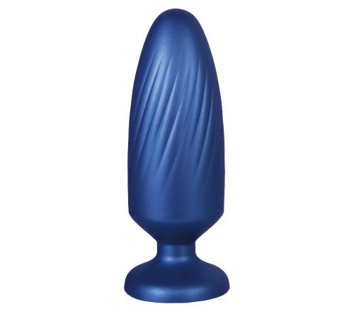 Синяя анальная пробка G Stuck Silicone Anal Plug - 13,5 см.