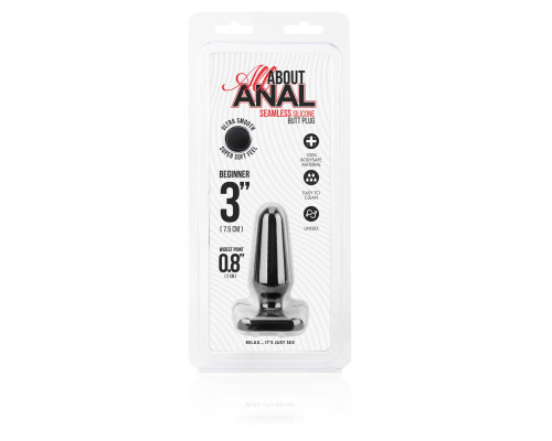 Заказать Черный анальный плаг из силикона Seamless Silicone Butt Plug - 7,5 см. Заказать Черный анальный плаг из силикона Seamless Silicone Butt Plug - 7,5 см.