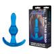 Заказать Голубой анальный стимулятор Tear Drop Butt Plug - 8,9 см.