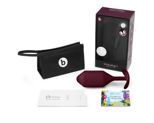 Заказать Бордовая пробка для ношения B-vibe Snug Plug 5 - 14 см.