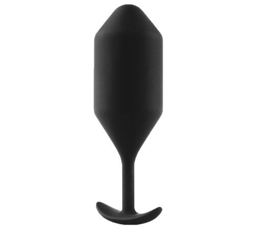 Чёрная пробка для ношения B-vibe Snug Plug 5 - 14 см.