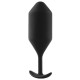 Заказать Чёрная пробка для ношения B-vibe Snug Plug 5 - 14 см.